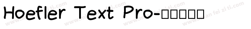 Hoefler Text Pro字体转换